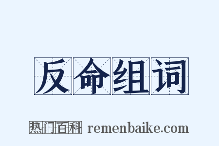 反命组词是什么意思的图片
